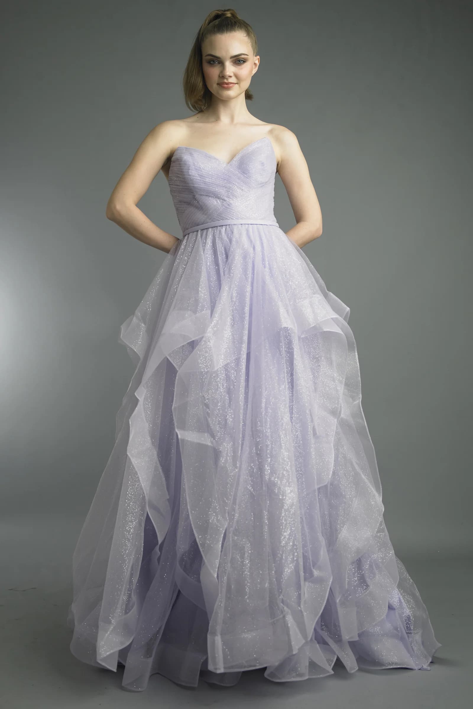 Cascading Tulle Gown