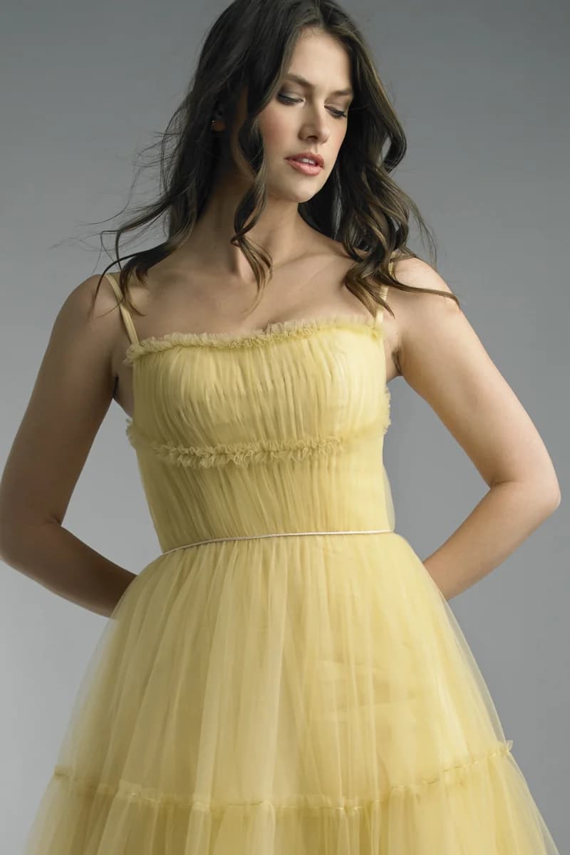Pleated Tiered Gown view 1