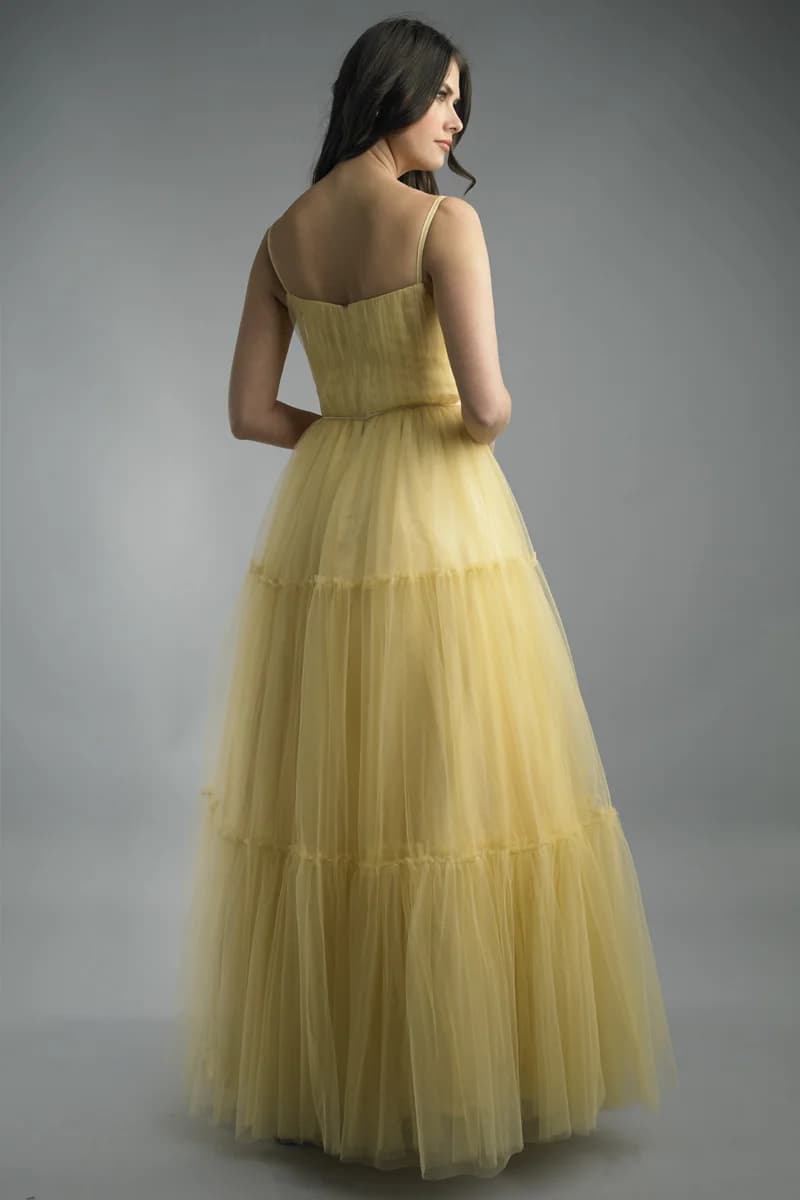 Pleated Tiered Gown view 3