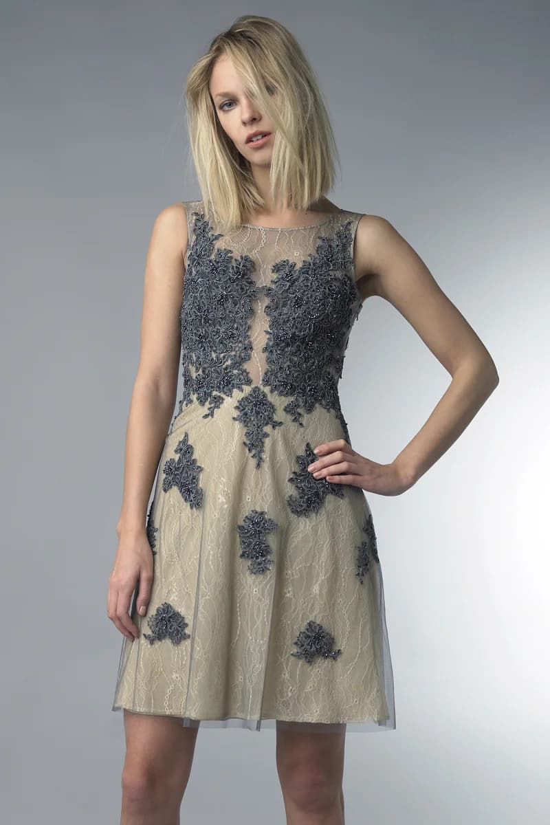 lace flare cocktail dress view 3